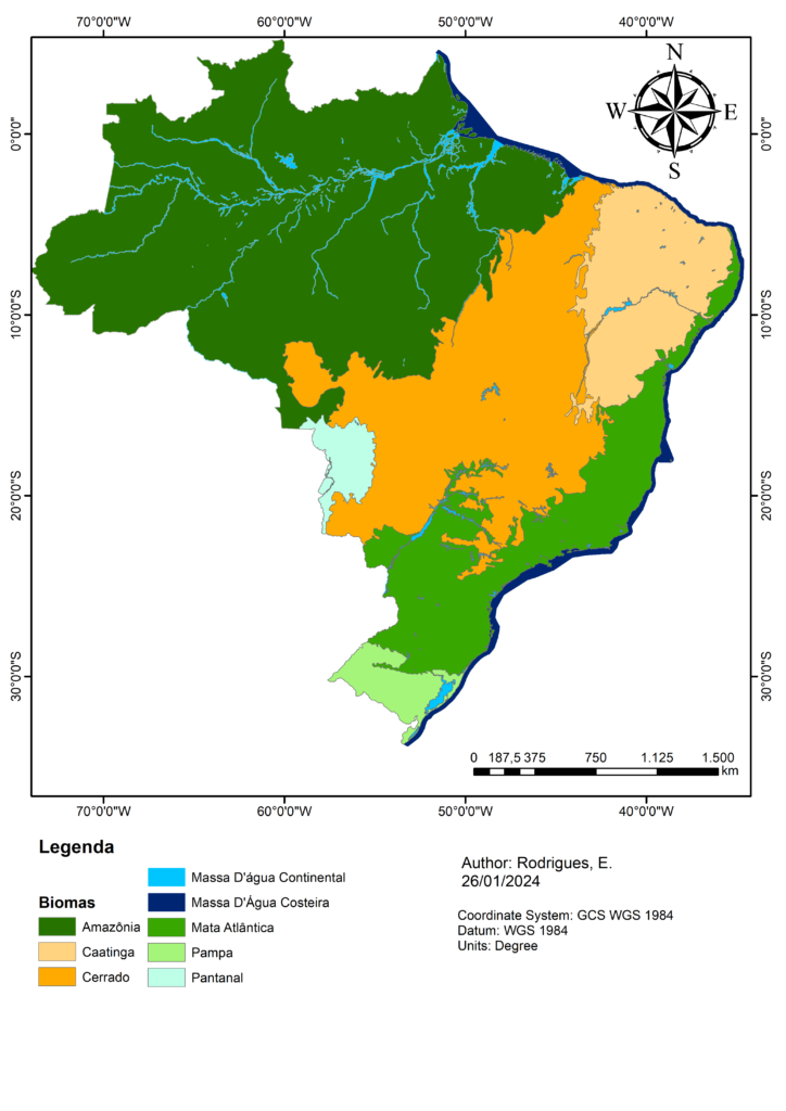 Biomas Brasileiros Mapa dos biomas do Brasil