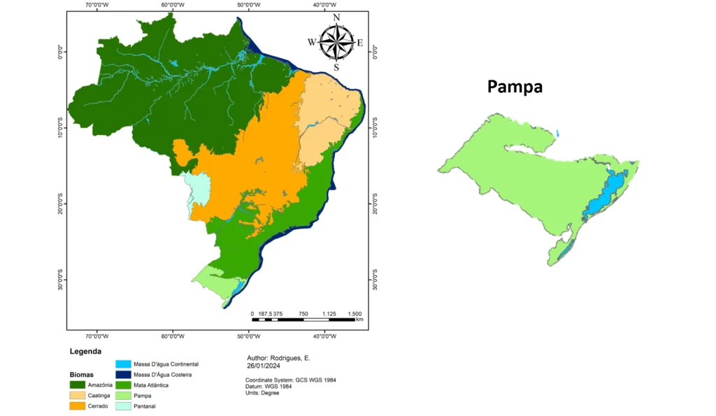 Bioma Pampa Mapa
